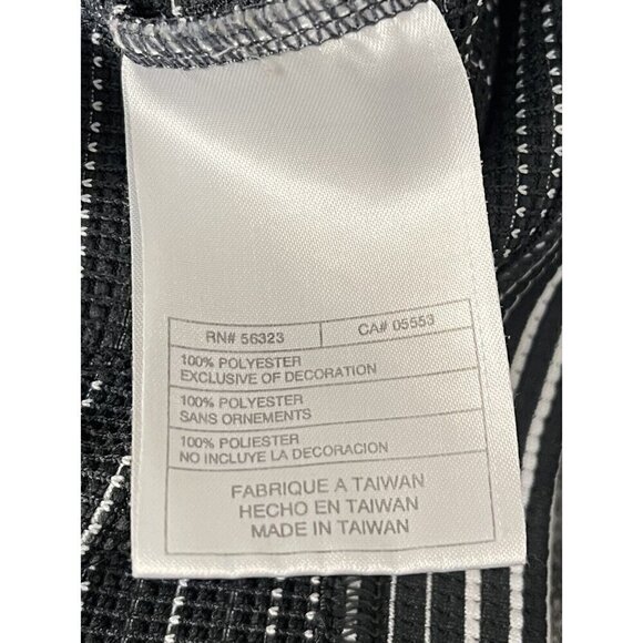 NIKE GOLF Fit Dry Performance Mens XL Black/White Striped S/S Polo Shirt EUC - Picture 4 of 8